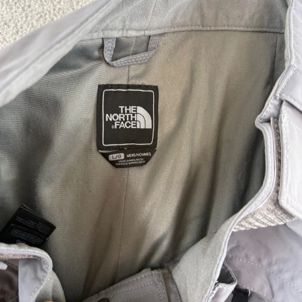 The North Face HyVent Snow Pants Mens Large Grey Waterproof Cargo Ski Snowboard